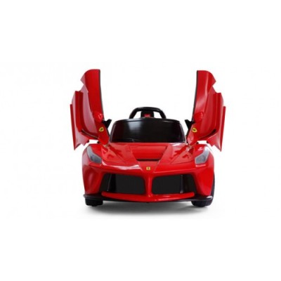 LaFerrari Licensed Power Ride On Ferrari Electric Car 12V For Kids wheel with Remote Control butterfly doors LED lights mp3 player - Red   